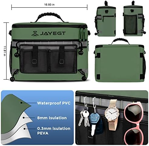 Kayak Cooler Behind Seat - Waterproof Cooler Bag Compatible with Lawn-Chair Seat Kayak，Kayak Accessories Camping Cooler, Portable Ice Chest for Fishing, Beach, Travel,Picnic, Cooler Leak-Proof - Image 5