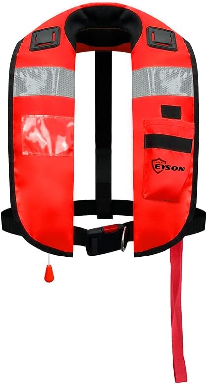 Automatic Inflatable Life Jacket|Life Vest for Adults|PFD Low Profile|Supports up to 330 lbs(ES639720) by morinokawau