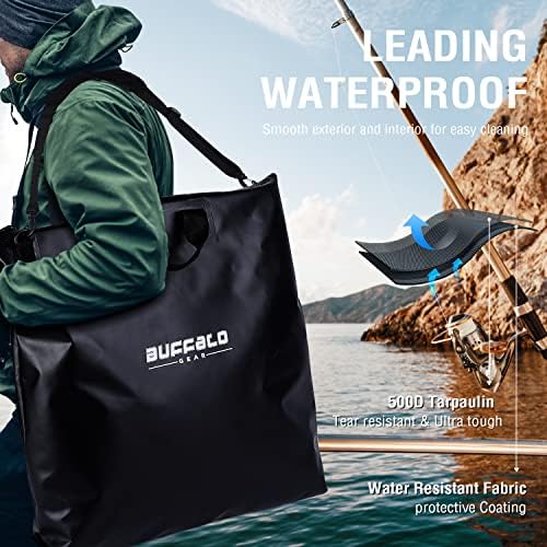 Buffalo Gear Fish Tournament Weigh in Bag for Bass Fishing, Heavy Duty Fish Bag for Caught Fish Waterproof,Leakproof,Puncture Resistant - Image 6