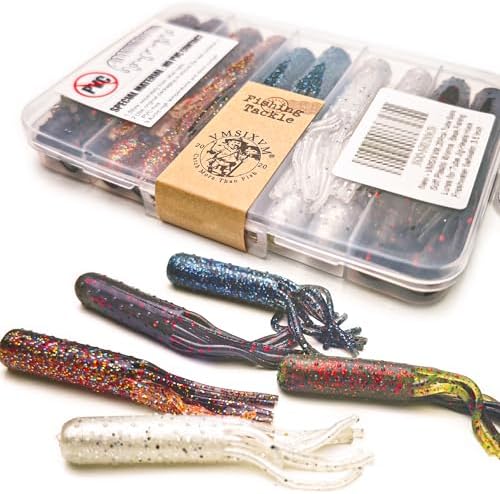 Tube Baits Tube Worms for Bass Fishing, 20 Pcs, 3.5 Inch by VMSIXVM