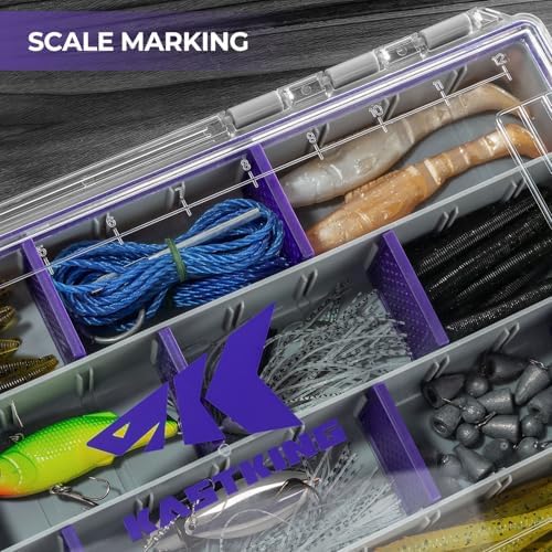 KastKing HyperSeal Waterproof Tackle Box, 3700 2 Packs, Purple - Image 6