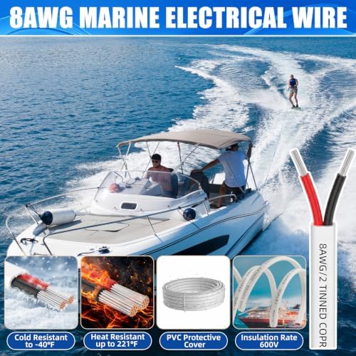 13 Pcs Trolling Motor Wire Kit, Tinned Copper Cable - Image 3