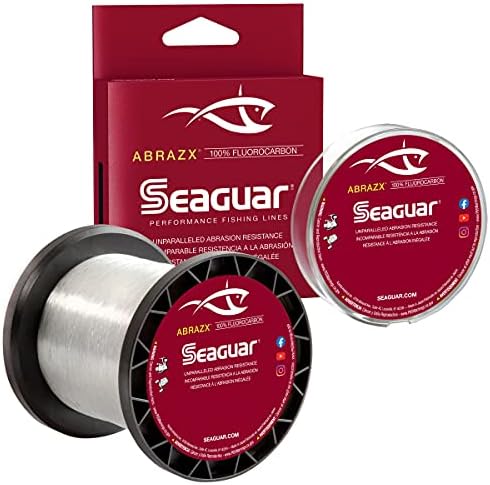 Seaguar AbrazX Freshwater Abrasion Resistant Fluorocarbon Fishing Line for Docks, Rocks, Weeds, & Logs - Multiple Sizes by Seaguar
