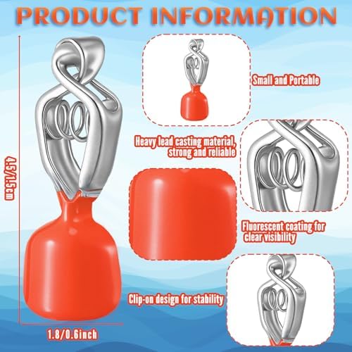Copkim 4 Pcs Clip-on Fishing Depth Finder - Image 2