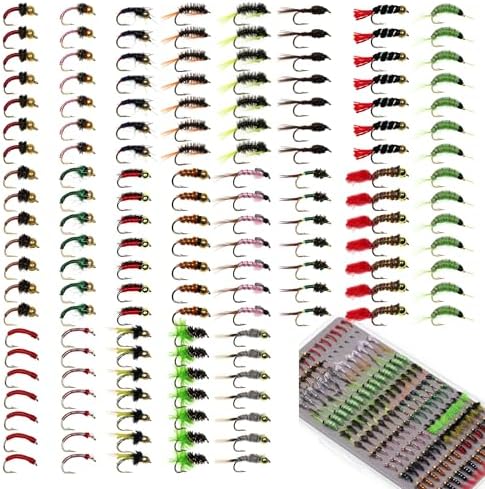 Fly Fishing Flies Assortment, 147pcs/133pcs/126pcs Fly Fishing Lures, Dry/Wet/Nymph/Streamer Flies, Trout/Panfish/Bass Fishing - Image 2