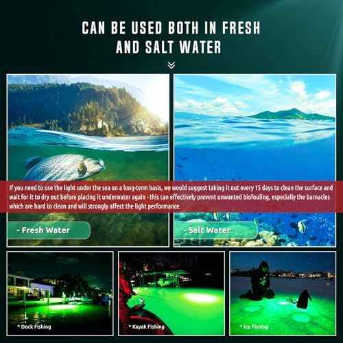 Underwater Fishing Light, Super Bright LED Fish Attractant Lamp - Image 6