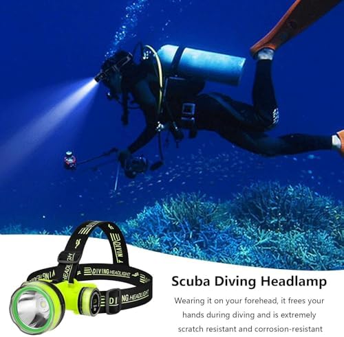 LED Headlamp – Waterproof Underwater Diving Torch, Bright Rechargeable LED Dive Light | 2-Mode Underwater Flashlight, Hands-Free Forehead Head Light for Diving, Swimming, Hiking, Camping - Image 3