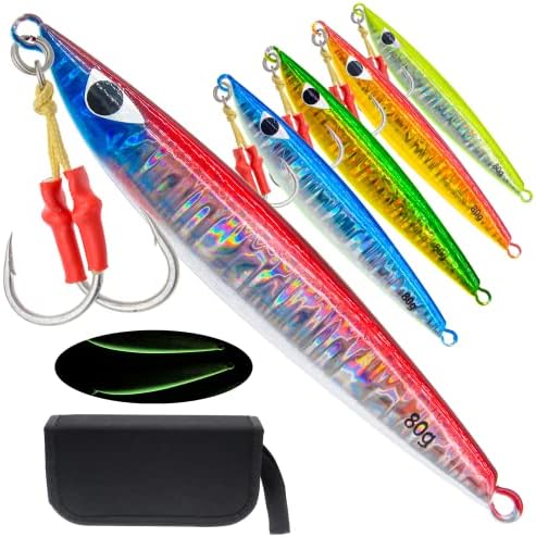 5pcs Fishing Jigs Saltwater Fishing Lures by Gefischtter
