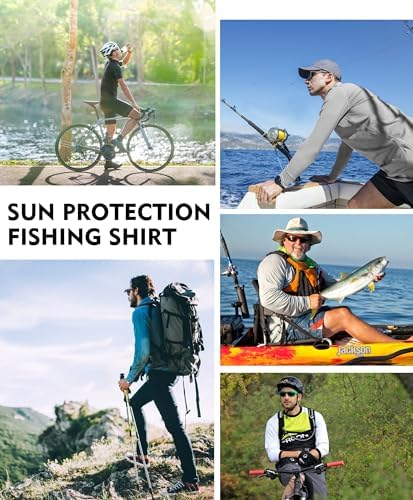 Men's UPF 50+ Sun Protection Hoodie, Long Sleeve Fishing Shirt - Image 6
