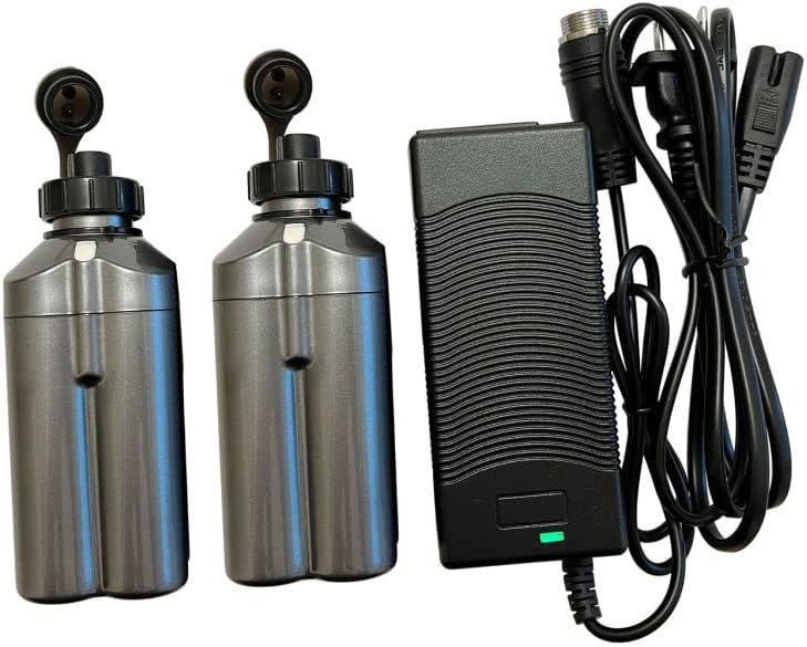 Compatible Sea Fishing Electric Reel Battery for Daiwa Shimano, Replace for BM2300 BM2900, Replacement Charger Daiwa RB-CC4002,14.8V 2500mAh,Sets of 2pcs Battery and 1pc Charger by TF-POWER
