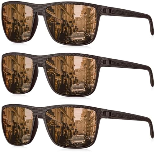 KALIYADI Polarized Sunglasses for Men, Lightweight Sun Glasses with UV Protection for Driving Fishing Golf by KALIYADI