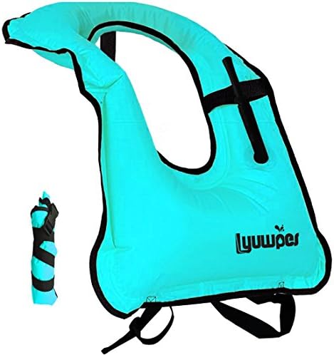 Inflatable Snorkel Vest Adult Snorkeling Jacket Free Diving Swimming Safety by Lyuwpes