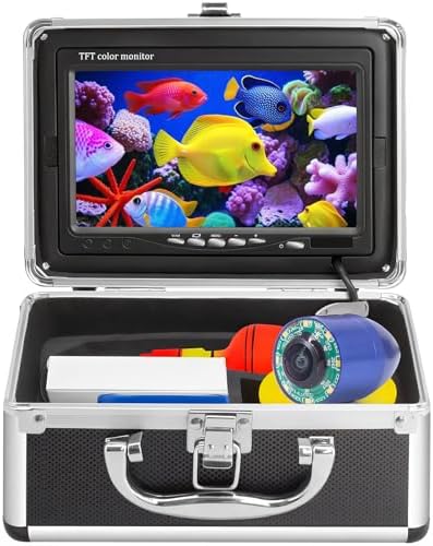 Underwater Fishing Camera, 7 inch LCD Monitor Portable Fish Finder by Unknown