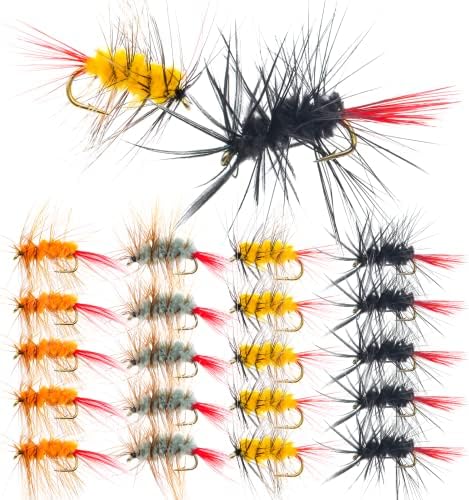 Fly Fishing Poppers, Topwater Fishing Lures Bass Crappie Bluegill Sunfish Panfish Trout Salmon Perch Steelhead Flies for Fly Fishing Bass Panfish Bluegill Trout Salmon by FishingPepo