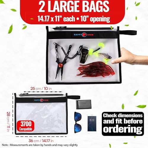 Floating Waterproof Fishing Tackle Bag Set - 2 Large - Image 6