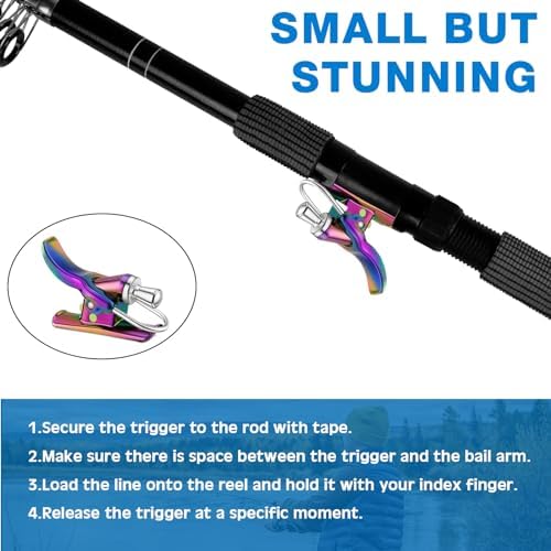 Wettarn 4 Pcs Surf Fishing Casting Trigger Aid for Rod Pole - Image 4