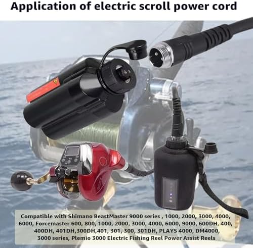 4.9Feet Electric Reel Power Cord – Compatible with Daiwa, Seaborg, Leobritz,Tanacom, BeastMaster, Shimano Fishing Reel Super Air Cord(1Pcs) - Image 3