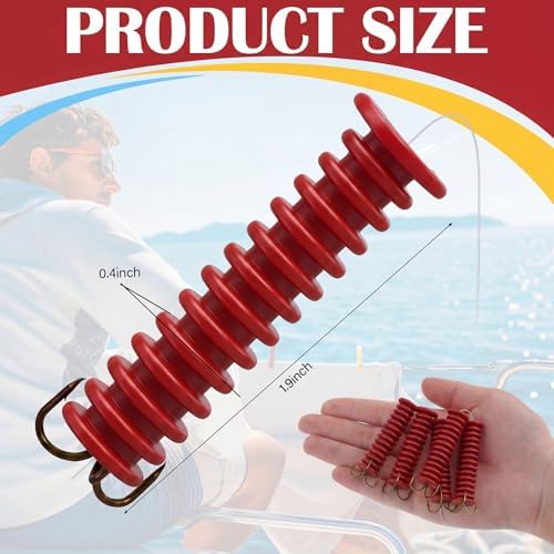 Soulchen Dip Bait Worms for Catfish Soft Swimming Lures for Catfish with Trident Hook Plastic Swim Baits Freshwater/Saltwater Plastic Swimming Lures - Image 2