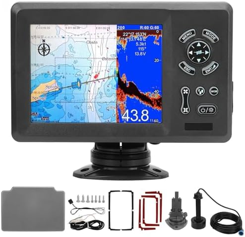 7in Marine Plotter Built in Fish Finder Colored LCD Display Split Screen IP66 Boat Navigation Locator Marine PlotterGPS PlotterBoat PlotterMarine LocatorBoat Navigation - Image 6