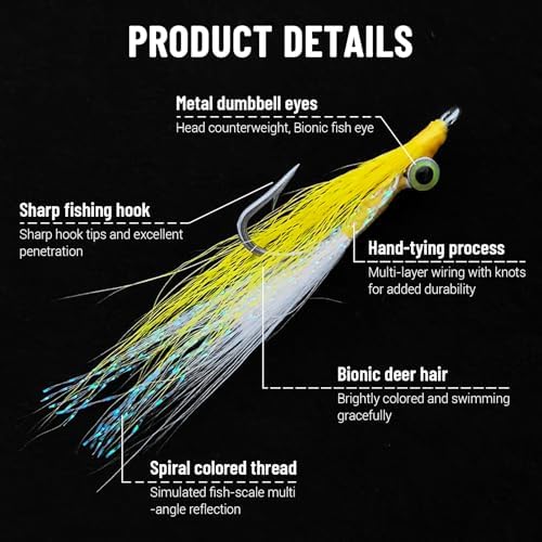 Clouser Minnow Fly Fishing Flies Streamer Fly Fishing Lures - Image 2