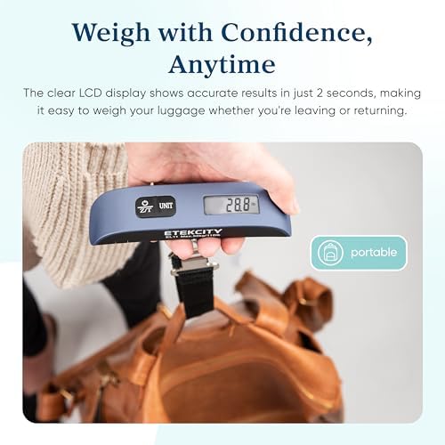 Etekcity Luggage Scale, Digital Suitcase Weight Scale for Travel, 110 lb - Image 5
