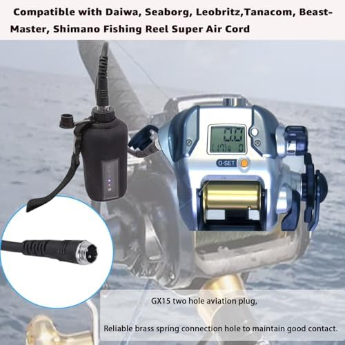 4.9Feet Electric Reel Power Cord – Compatible with Daiwa, Seaborg, Leobritz,Tanacom, BeastMaster, Shimano Fishing Reel Super Air Cord(1Pcs) - Image 4