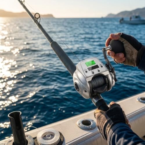 KX1200 Digital Fishing Reel, 6.3:1 Gear Ratio Electric Reel - Image 3