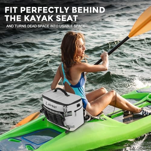 Kayak Cooler Behind Seat - Waterproof Cooler Bag Compatible with Lawn-Chair Seat Kayak，Kayak Accessories Camping Cooler, Portable Ice Chest for Fishing, Beach, Travel,Picnic, Cooler Leak-Proof - Image 4