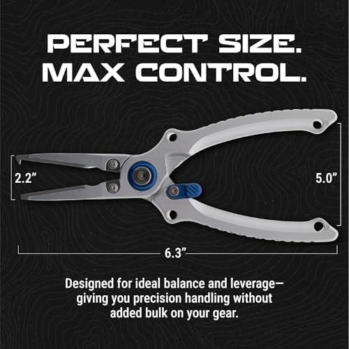 Reaction Tackle Aluminum Fishing Pliers with Tungsten Carbide Cutters, Braid Cutter, Hook Remover and Crimper, Saltwater Corrosion Resistant with Sheath and Lanyard - Image 5