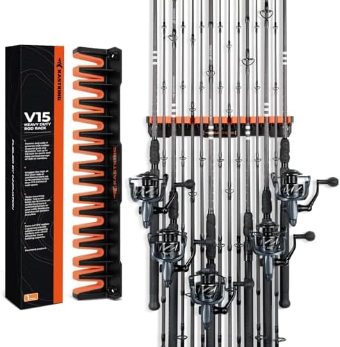 KastKing Vertical Fishing Rod Holder, HD Rod Rack, Pack of 1 by KastKing
