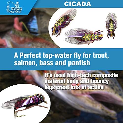 YZD Fly Fishing Flies Realistic Dry Wet Nymph Trout Flies Hand Tie Lures Kits 12/26/48 Pcs… - Image 3