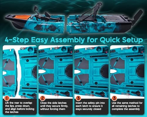 Albott Modular Fishing Kayak with Drive System & Durable HDPE, Customizable - Image 4