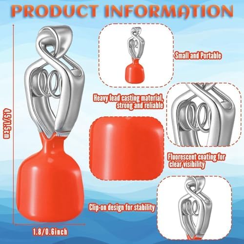 Ice Fishing Depth Finder Clip-on with Fluorescent UV Coated Gauge - Image 7
