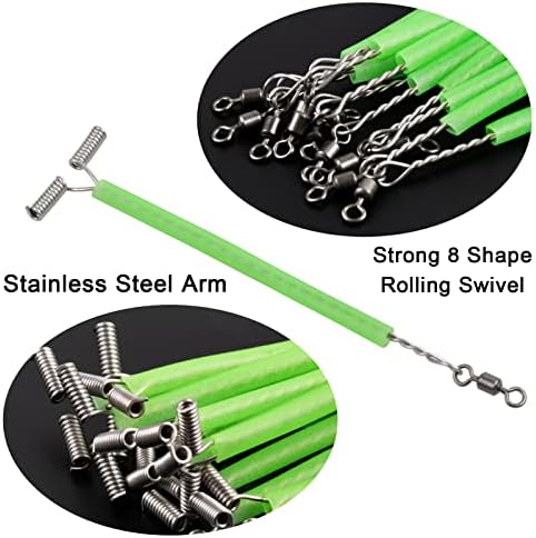Stainless Steel Fishing Lures Wire Leader Trace Luminous Tube Fishing Rigs - Image 4
