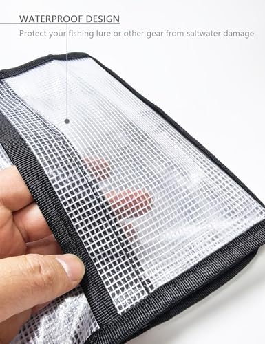 Fishing Lure Wraps w/ 6 Pockets Roll Up Saltwater Trolling Lure Storage Bag - Image 2