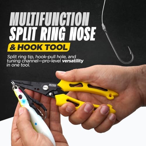 Beyond Fishing QuickRig Fishing Pliers – Multifunction Stainless Steel Split Ring Pliers for Fishing with Line Cutter & Crimper – Corrosion Resistant & Spring Loaded Design - Image 5