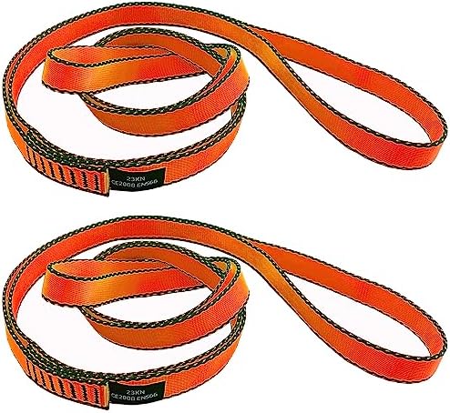 18MM Nylon Climbing Slings Runners 23 kN Strong Webbing Straps for Rock Climbing, Rappelling, Swing, Yoga Hammock etc by CAPARK