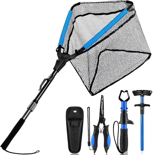 PLUSINNO Fishing Net Fish Floating Landing Net with Handle by PLUSINNO