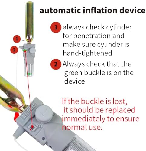 Automatic Inflatable Life Jacke for Adults| Supports up to 330 lbs | Life Vest for Adults| Inflatable PFD Vest Adult| Outdoor Water Sports. - Image 6