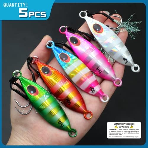5pcs Fishing Jigs Saltwater Fishing Lures - Image 6
