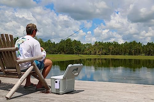 ENGEL Live Bait Cooler PRO for Fishing - Portable Minnow and Bait Bucket with Lithium-Ion Rechargeable Aerator - Image 6