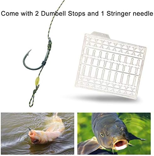 YOTO 24PCS-Carp-Fishing-Hair-Rigs,Carp Fishing Gear with Wide Gape Hook,Zig Rigs Carp Fishing Kit with Carp Accessories - Image 5