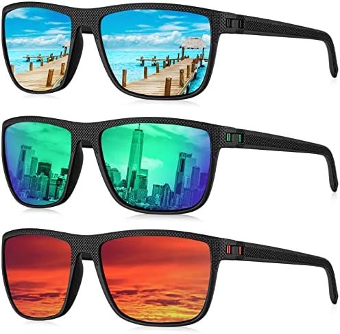 KALIYADI Polarized Sunglasses for Men, Lightweight Sun Glasses with UV Protection for Driving Fishing Golf by KALIYADI