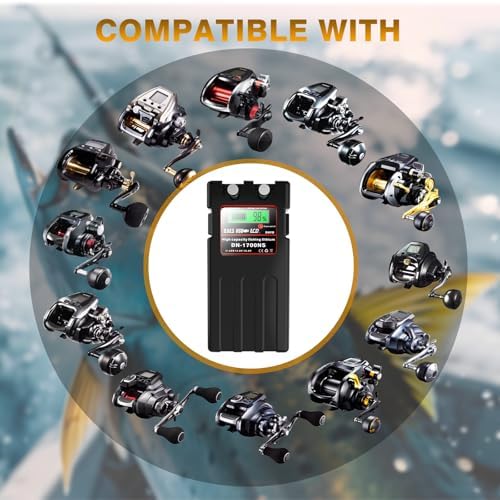Electric Fishing Reel Battery. 14.8V/14Ah/9600mAh Reel Battery. Built-in Protection chip. Comes with Two USB Ports, Protective case and Shoulder Strap. Compatible with Daiwa & Shimano Electric reels. - Image 4