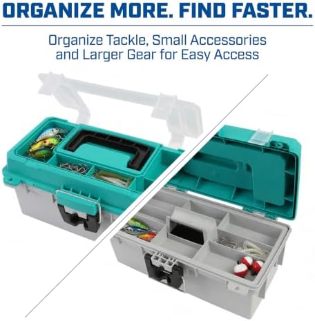 Sheffield 12671 13" Made in USA Tackle Box w/Lift Out Tray & Deep Storage - Image 2