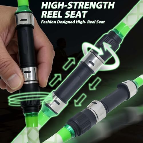 Surf Spinning Fishing Rod 9'-12', 3-Piece Carbon Fiber Saltwater Rod with 2 Identical Tips Lightweight High-Sensitivity Long-Cast Shore & Beach Casting Rod for Pier Surf Fishing - Image 6
