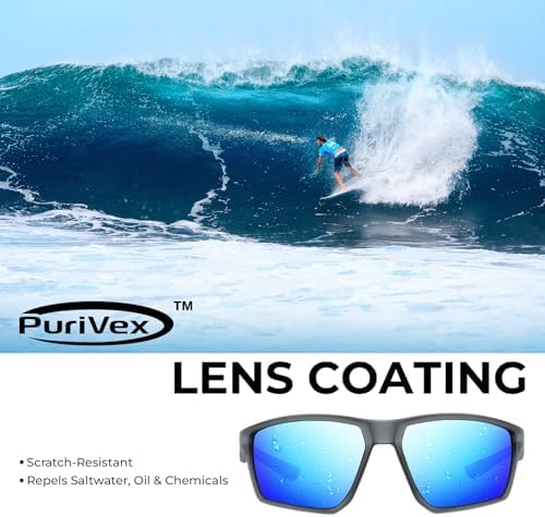 KastKing Osage Polarized Sport Sunglasses for Men and Women, Wrap Design - Image 3