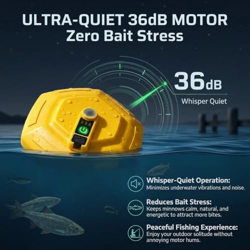 Floating Aerator, Rechargeable Bait Bucket Fish Pump Bubbler - Image 4