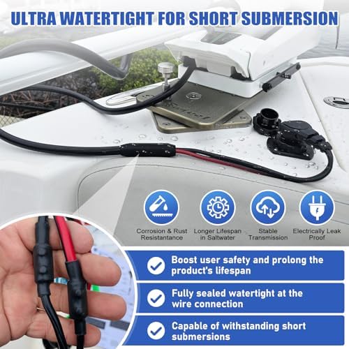 MKR-27 60 AMP Circuit Brea ker 1865115 &1865120 MKR-28 Trolling Motor Plug for Minn Kota Freshwater and Saltwater Marine Battery Boat Accessory Waterproof 12V 24V 36V 48V - Image 5