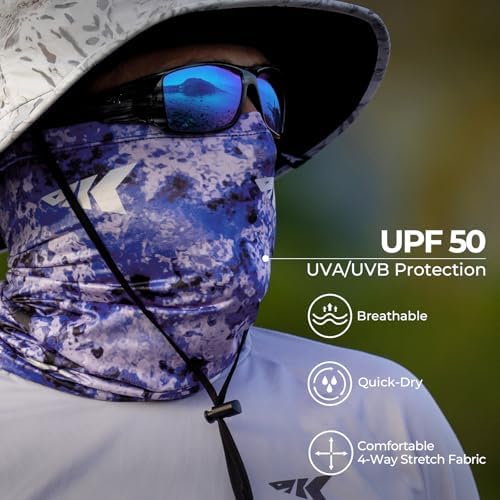 KastKing Sol Armis UPF50+ Neck Gaiter, Hydrocool Fishing Mask, Men & Women - Image 2